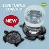 save sea turtle coaster