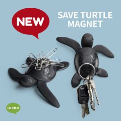 Save turtle magnet made from recycled plastic